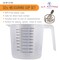 U.S. Kitchen Supply Plastic Measuring Cups with Handles - 32 oz (1000 ml) Liquid Measuring Cup Set of 6 - Clear Microwave Safe Kitchen Cups - Measure in mL or Ounces, Measurement Cup for Cooking